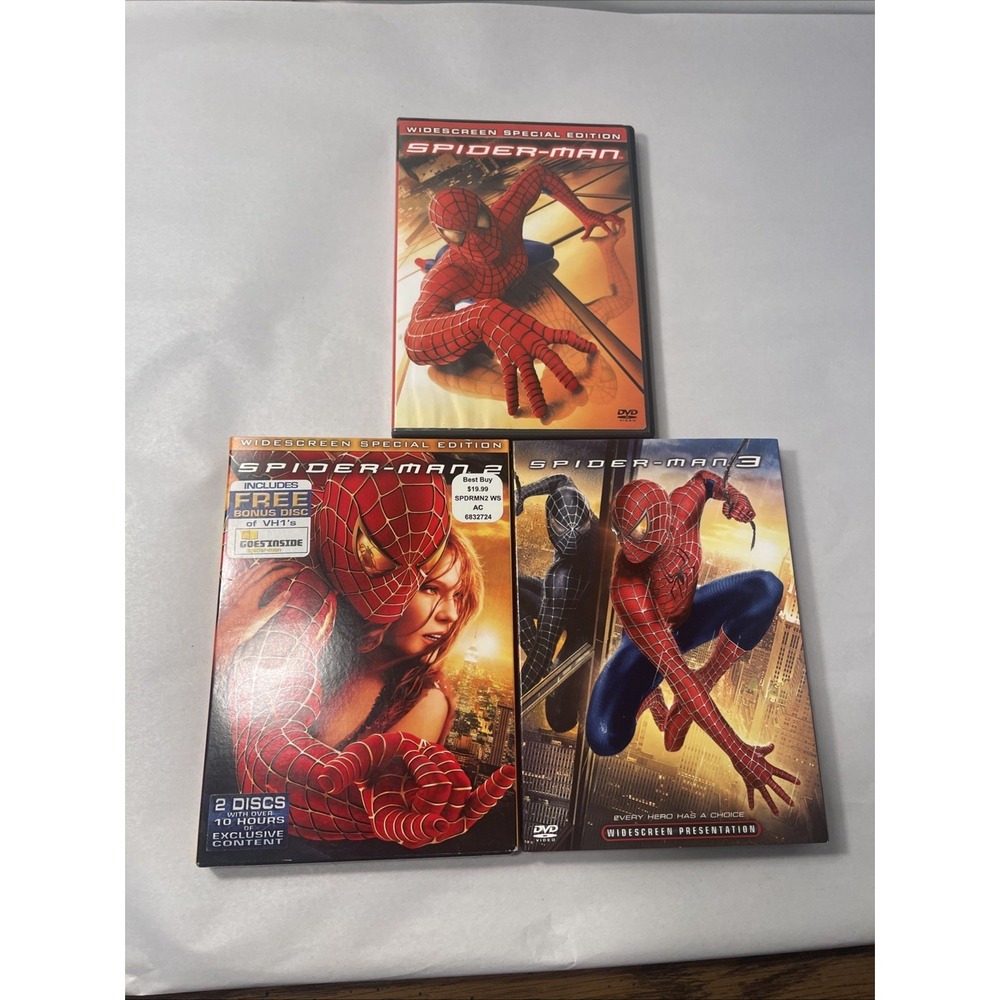 Spider-Man Trilogy 1 2 3 Wide Screen Special Edition 3 DVD Tobey Maguire - Picture 5 of 9